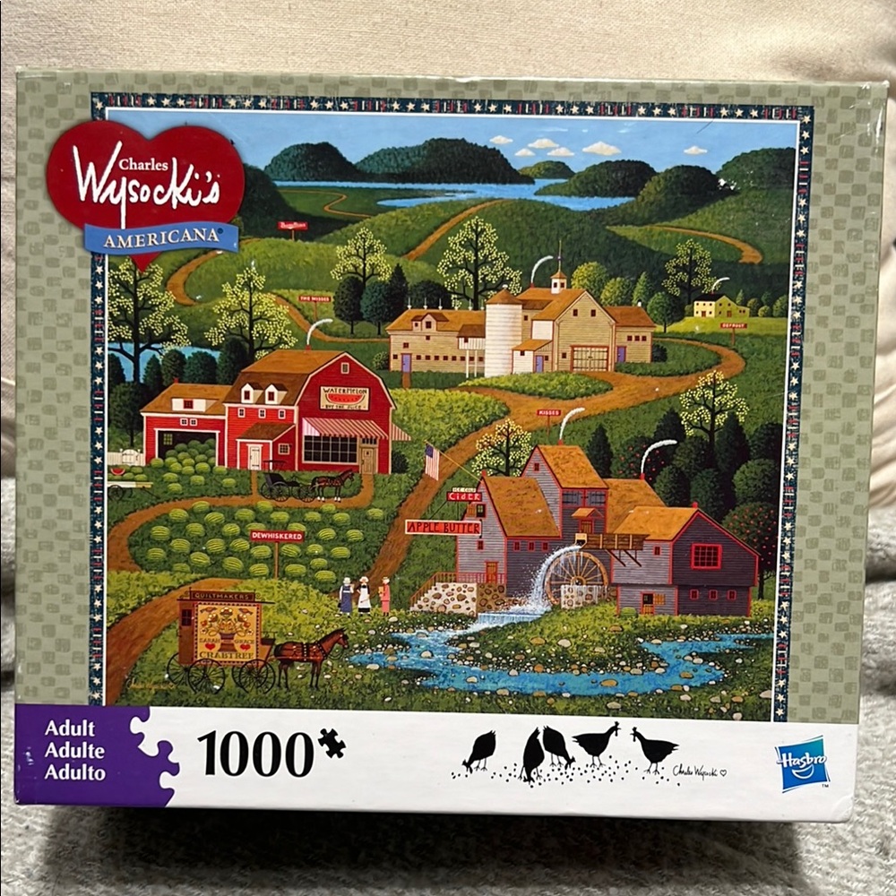 Charles Wysocki 1000 Pc Collectible Puzzle - Blackbirds Roost